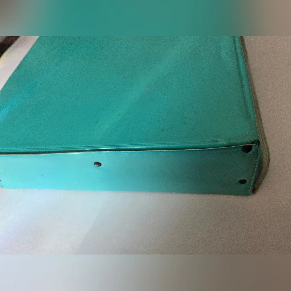 Rare Vintage 1960s Fashion Doll Accessory Case In Green/Aqua Color. Used